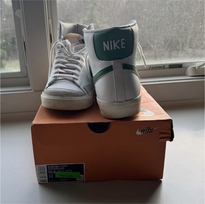Nike Blazer Mid White Pine Green BQ6806-115 Leather Men's Sneaker 2021