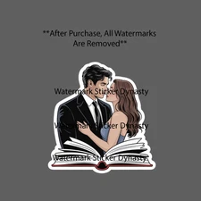 Romance Novel Sticker Waterproof Decal Book Books Read Reader Reading Gift NEW