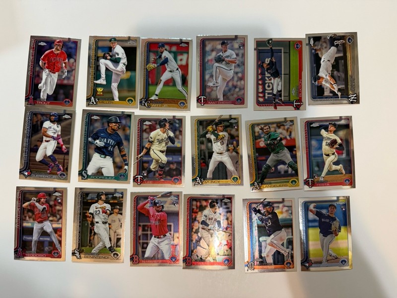 2025 Topps Chrome Baseball American League Lot