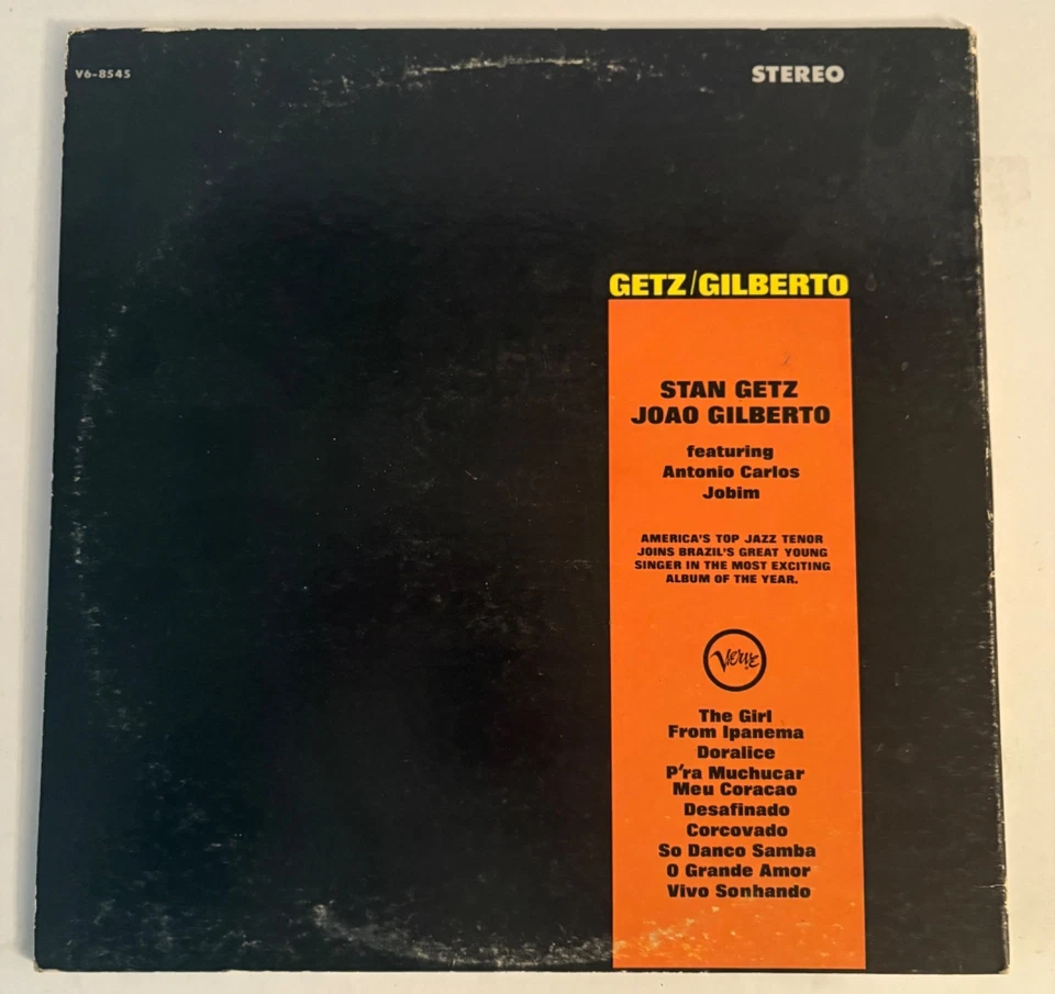 Stan Getz Joao Gilberto Getz/Gilbero Vinyl LP 1964 Bossa Nova Girl From Impanema - Image 2 of 4