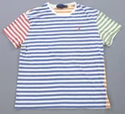 Rare POLO RALPH LAUREN Pony Color Block Striped Classic Fit T Shirt Multicolor M
