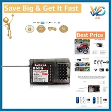 6 Channel 2.4GHz RC Receiver with Gyro for Vehicles New