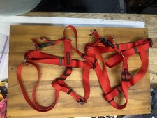 2 TOP PAW Adjustable Dog Harness-RED- Large - NEW. Ombre Color TIMES TWO