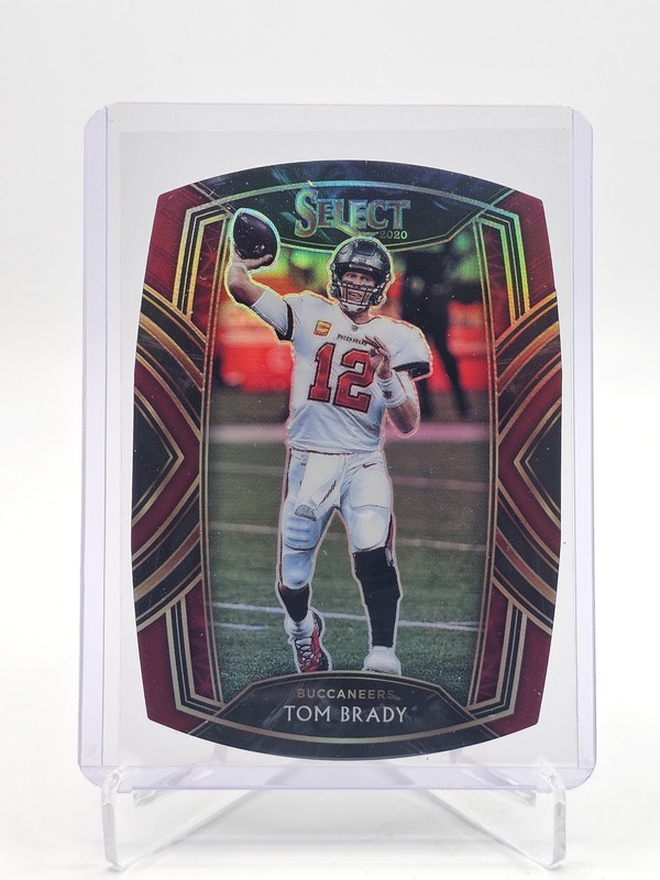 TOM BRADY 2020 SELECT CLUB LEVEL MAROON PRIZM DIE CUT #201 BUCCANEERS Q7565