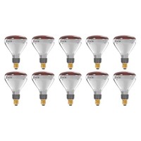 Technik Infrarot-WäRmelampe R125 E27 250W Teilrot Dimmbar 10 StüCk Halogenlampen