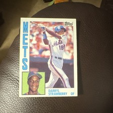 topps 1984 darryl strawberry rookie new york mets baseball card #182 base set