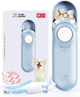   Design Clicker Dog Trainer & Dog Treat Pouch Alternative, Puppy Essentials 