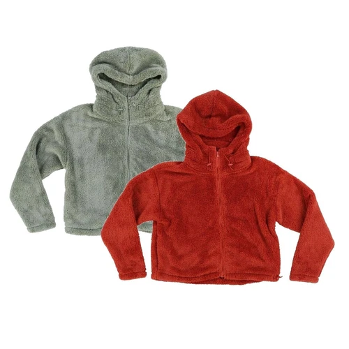 UNDERCOVER Felpa con cappuccio sherpa rosa Victoria's Secret full zip collo cappuccio nuova S M L