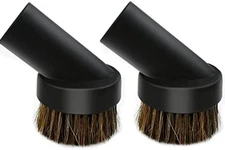 2 Pack 1.25" Round Dust Brush Horse Hair for Vacuum Cleaner Attachments