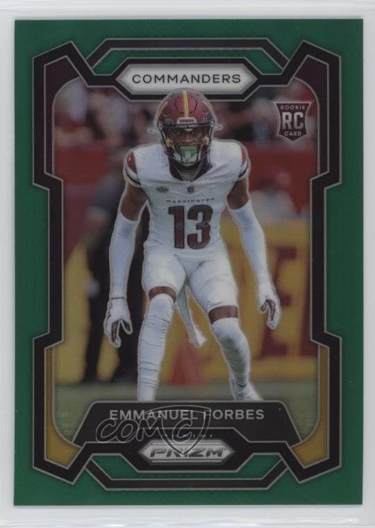 2023 Panini Prizm Rookies Green Prizm Emmanuel Forbes #399 17jf