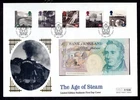 GB - 1994 Age of Steam Uncirculated £5 Banknote First Day Cover