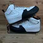 Nike Trainers Men Size UK 10 Air Jordan Fusion 12 Taxi White Black Leather Shoes