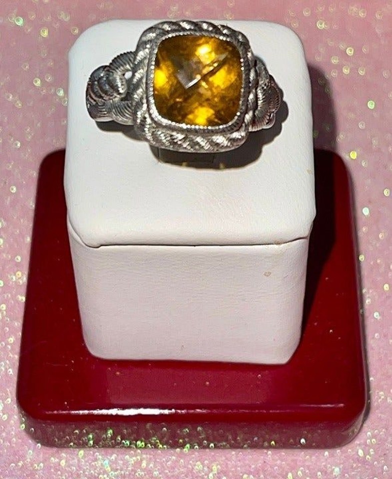 Bague Judith Ripka en argent sterling et zirconia cubique