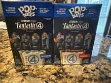 Limited Edition Marvel Fantastic Four Pop tarts - 1 Blue Rasp & 1 Strawberry 