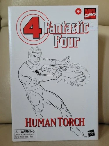 Marvel Legends Fantastic Four Johnny Storm Human Torch Retro 6 Inch Figure - product listing photo