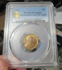 1920 US Wheat Cent, UNC. RED, PCGS GENUINE, Questionable Color