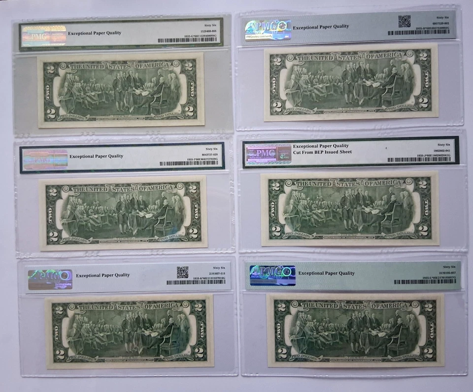 1976 $2 STAR Notes - Set of all (12) Fed. Res. Banks (A thru L) 66 EPQ Gem Unc. - Image 4 of 4