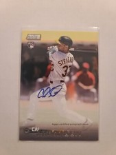 2023 Topps Stadium Club Autograph Cal Stevenson RC #SCBA-CSN Oakland Athletics