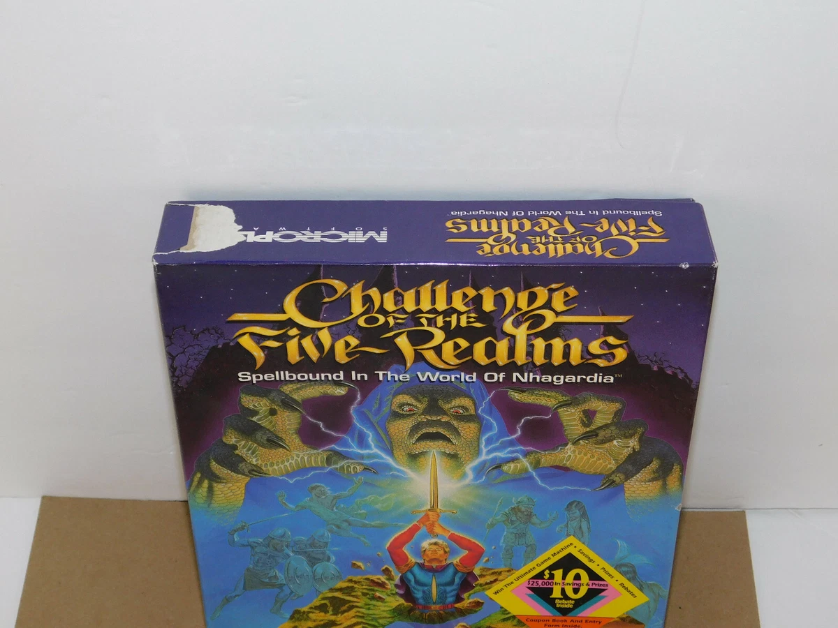 Challenge of The Five Realms MicroPlay Spellbound World Nhagardia 3 1/4 IBM  PC