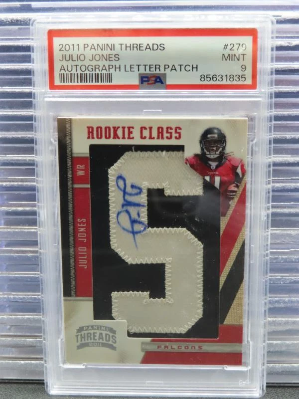 Julio Jones Panini Threads #279 Autograph Letter Patch