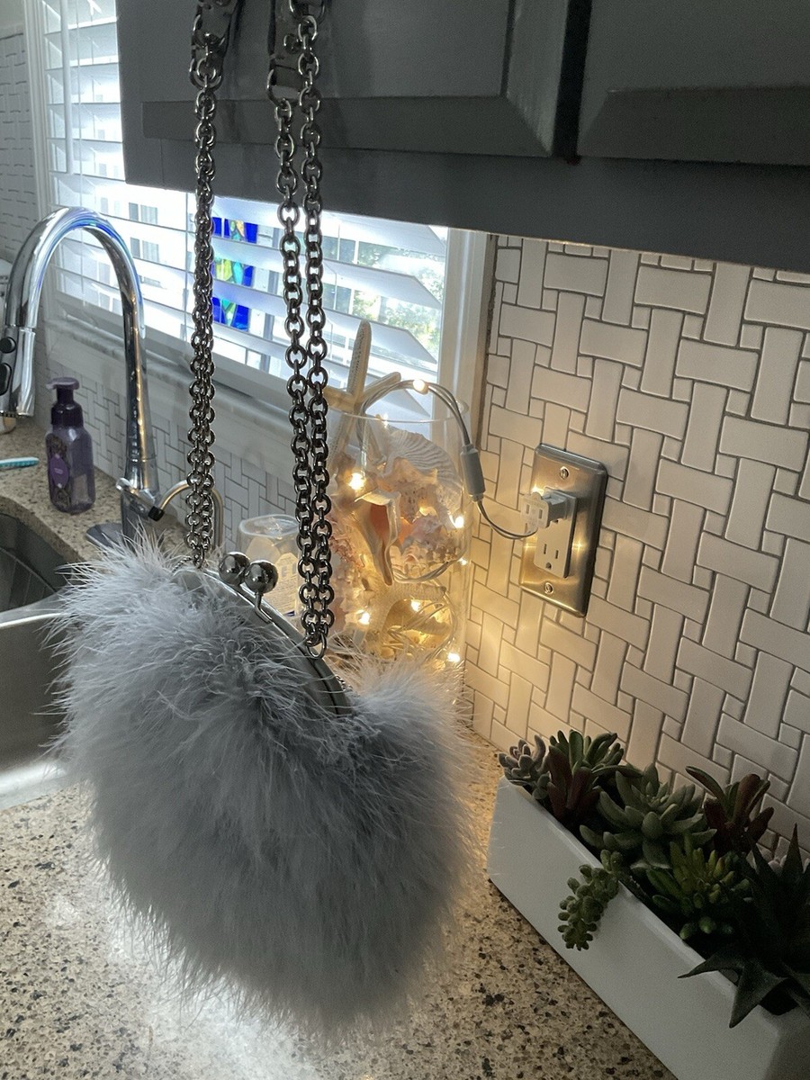 Coach Occasion Ostrich Feather Kisslock Crossbody Clutch Coach Occasion Ostrich Feather Kisslock Crossbody Clutch