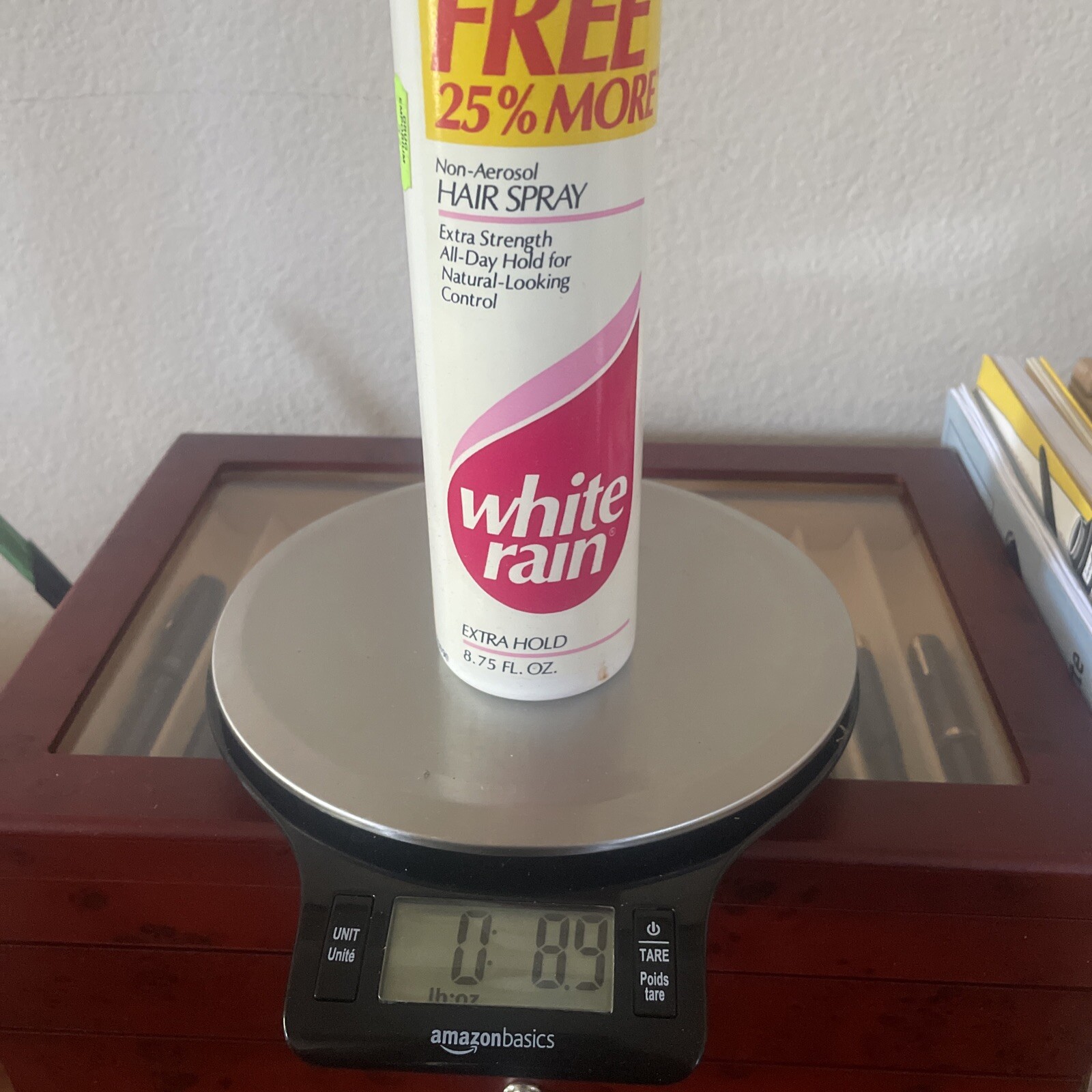 Vintage Lot White Rain Hair Spray Classic Care Firm Meg Extra Hold Non