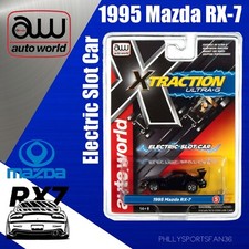 Auto World Xtraction R34 1995 Mazda RX7 Black HO Scale Slot Car