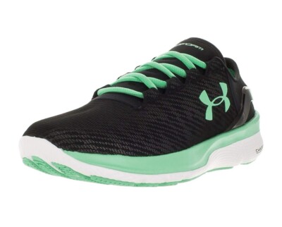 UNDER ARMOUR SpeedForm Apollo 2 Reflective Black & Green Shoes Sneaker In Size 8