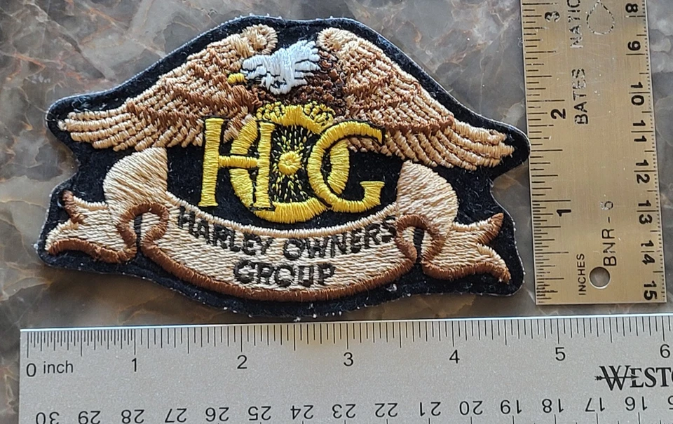 Parche Harley-Davidson Harley Owners Group "HOG" Eagle Banner emblema parche Foto 2 de 3