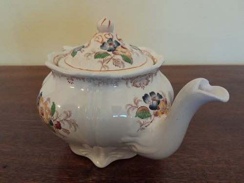 Vintage Ridgway Apple Blossom Design Teapot - Made In England c1930s - Picture 2 of 24