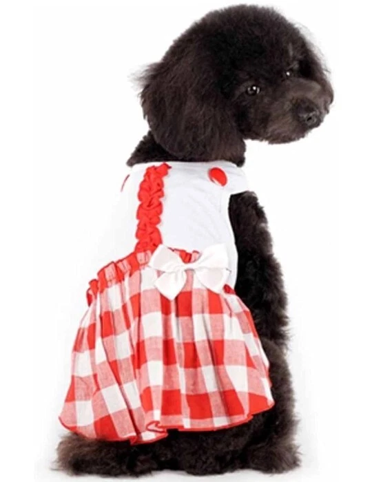 Vestido DOGO Hippie Country Check Perro Talla Pequeña Foto 3 de 4