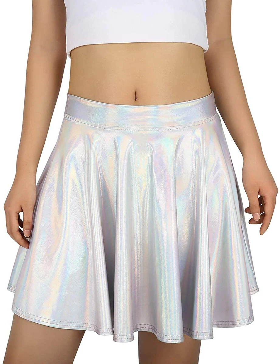 Holographic top skirt cheap