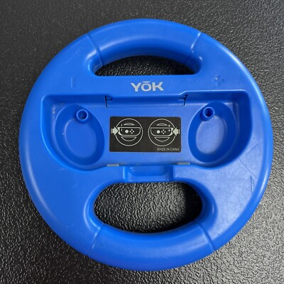 Yok Nintendo Switch Steering Wheel, Racing Wheels for Joy-Con BLUE