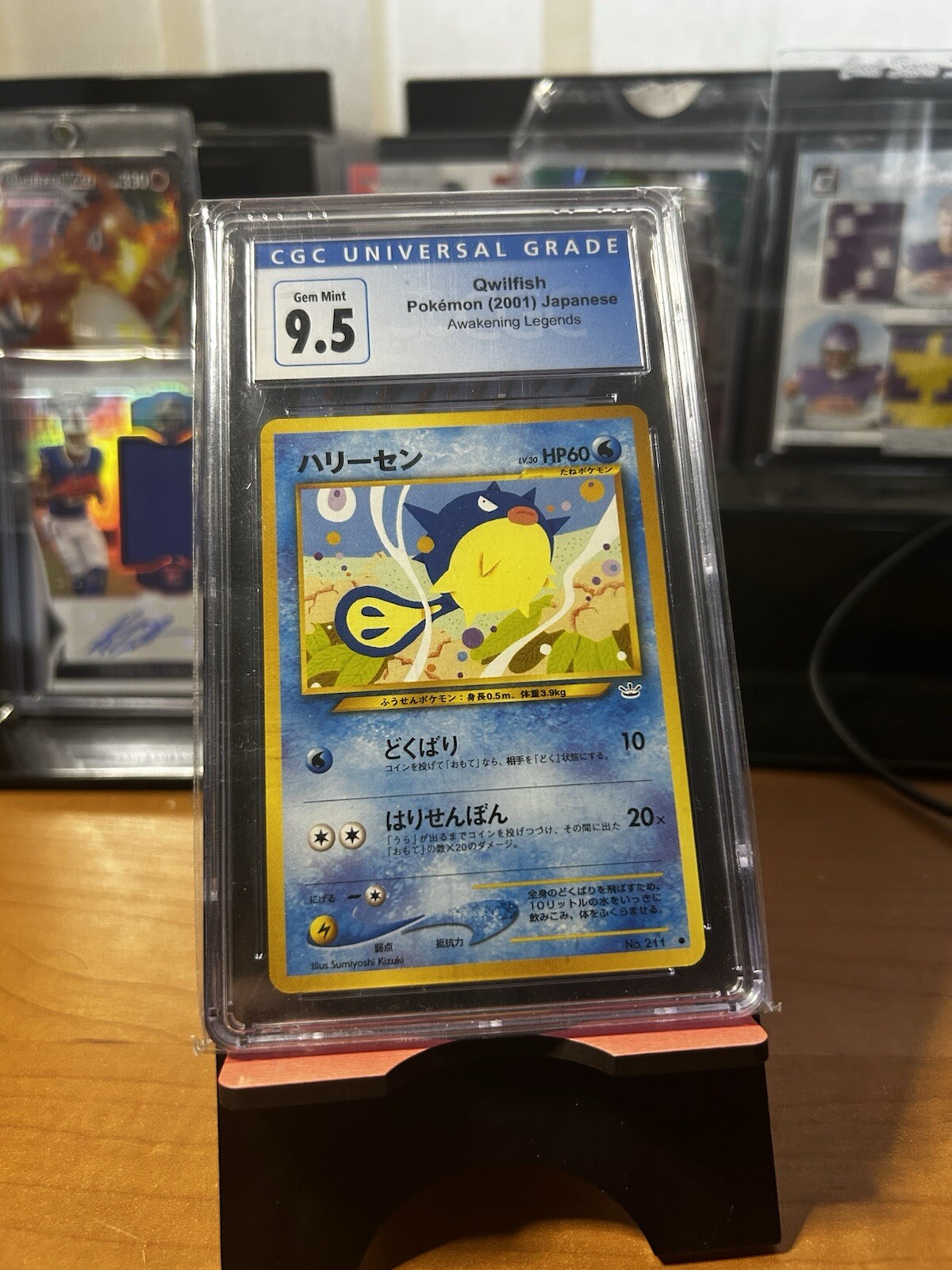 CGC 9.5 Qwilfish 2001 Japanese Awakening Legends No.211