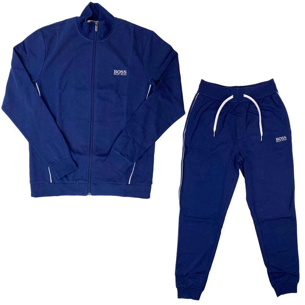 Hugo Boss Mens Tracksuit BOSS Full Cotton Tracksuit Jacket