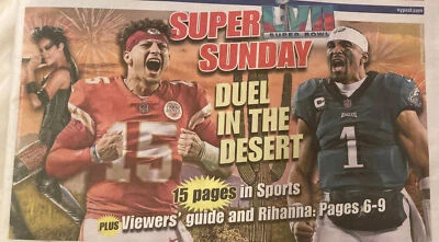 ππ2/12/23 NFL SUPER BOWL LVII SUNDAY βDUEL IN DESERTβ KC CHIEFS-PHILLY EAGLES - Image 1 of 4