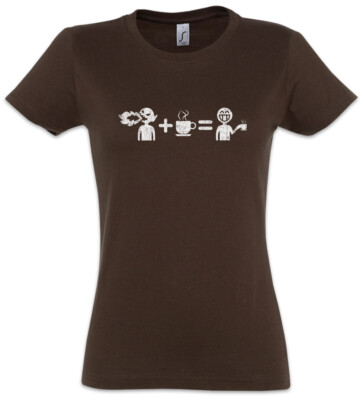 Coffee Mathematics Damen T-Shirt Caffeine Nerd Maths Admin Computer Science Fun