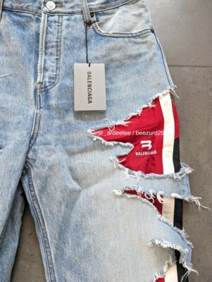 【BALENCIAGA】red line denim pants 16ss s-l400.jpg