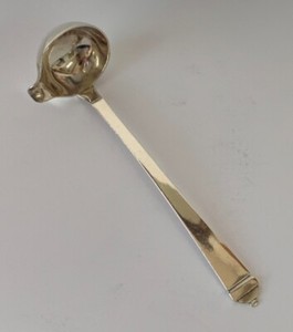 Antique Small Silver Cream Ladle from Denmark 5" Long