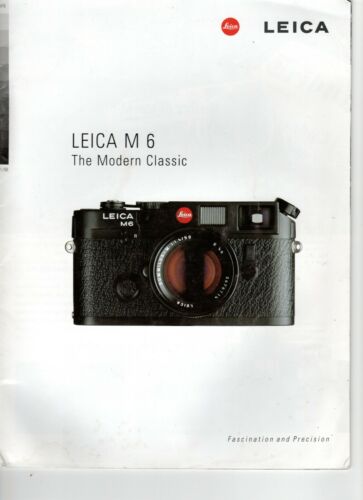 Brochure couleur Leica M 6 32 pages, 1998 - Photo 1/5