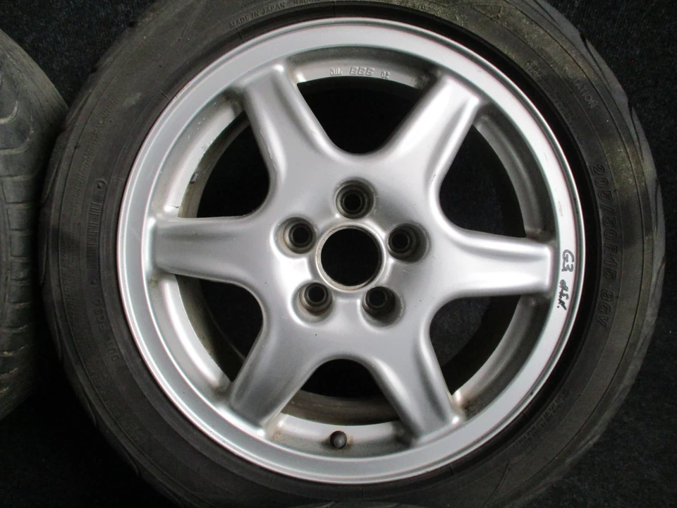 15 BBS Alufelgen Sommerreifen 205/50 VW Golf 3 VR6 ET43 1H0601025AF 5x100 - Bild 4 von 4