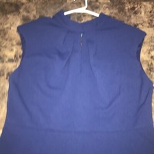 Donna Morgan Twist Neck Sheath Dress Ocean Cave Sz 12 Nwt 49.97 MSRP
