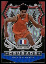2020-21 Panini Prizm Draft Picks Red Blue Crusade #92 Killian Hayes RC France 