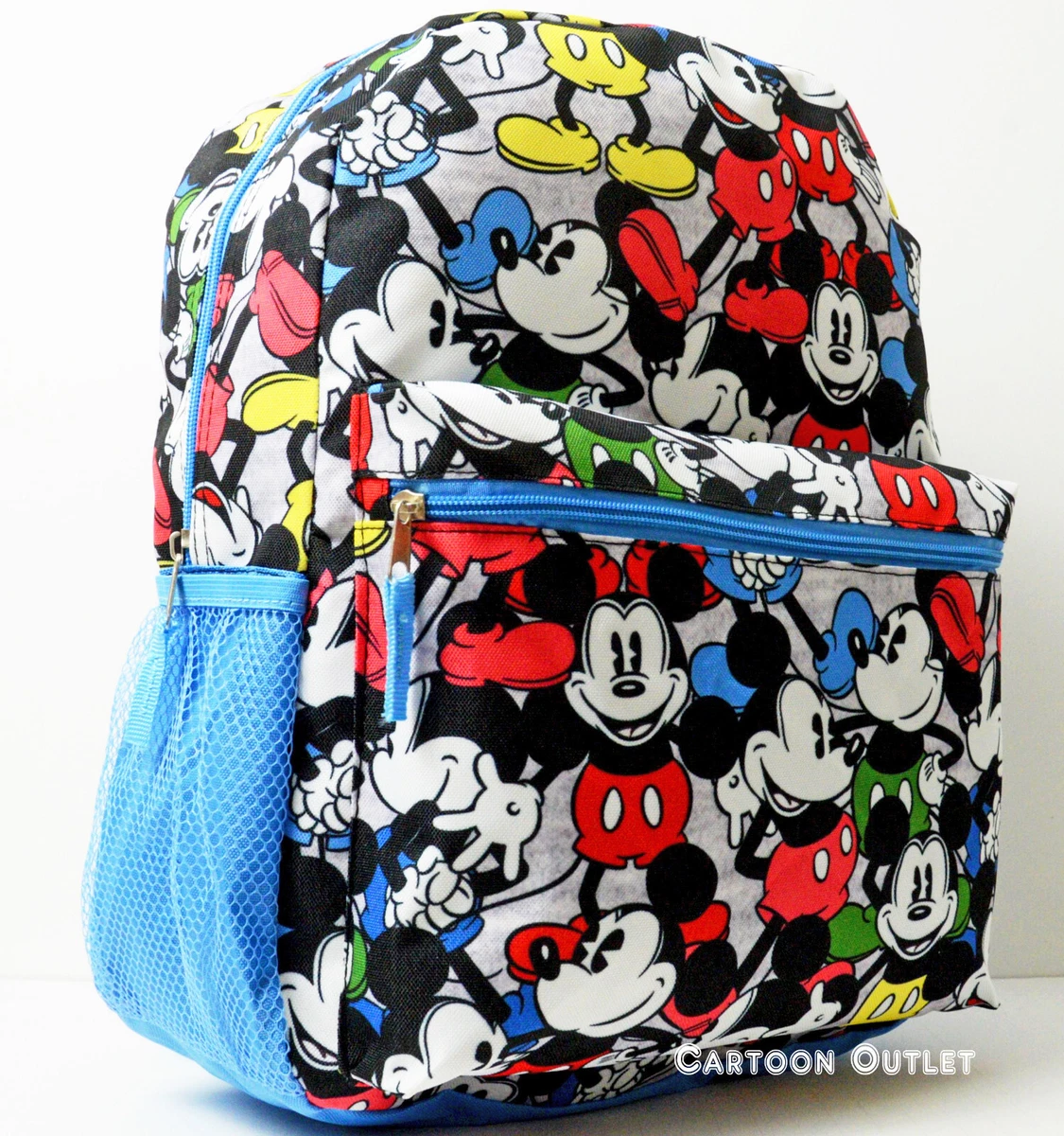 New Mickey Mouse Adventure Day Blue Large 16 School Bag/Knapsack/Back