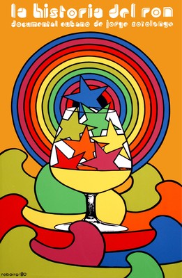 11x14''Poster on CANVAS.Interior room design art.La historia del ron.Rum.6424