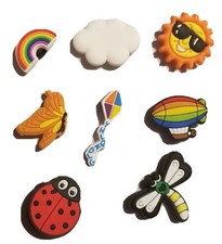 Springtime Fun! Shoe Charms 8PC Set! Croc Compatible! For Shoes, Bracele