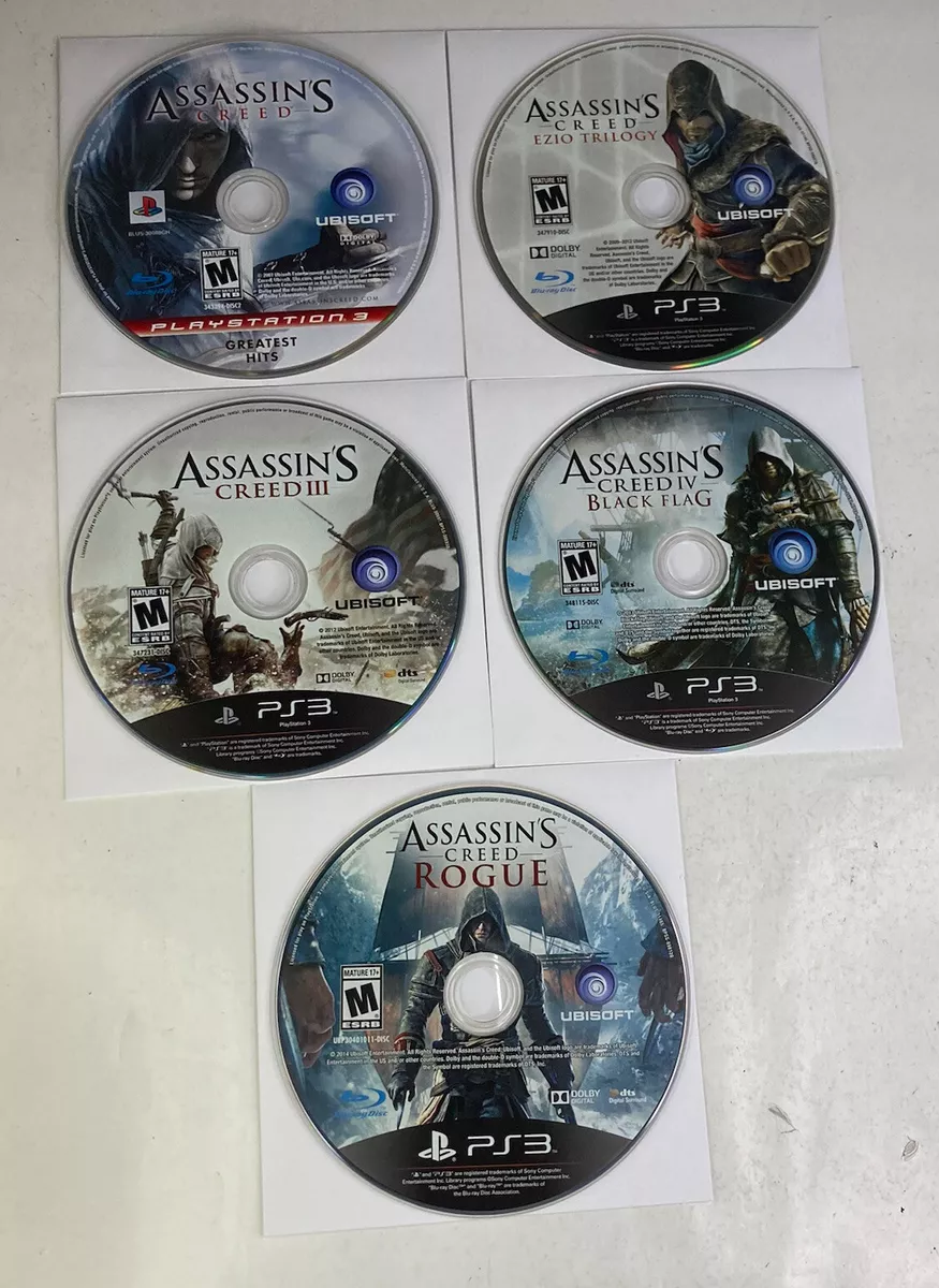 Sony Playstation 3 Assassins Creed Lot 4 Games