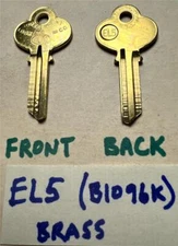 Vintage 1970s 1980s NOS ILCO EL5 brass key blanks, new old stock = ILCO B1096K