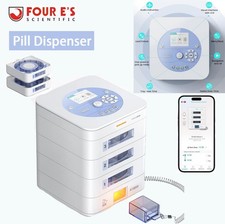 42Day Automatic Pill Dispenser with LCD Display Key Lock Pill Box Pill Organizer