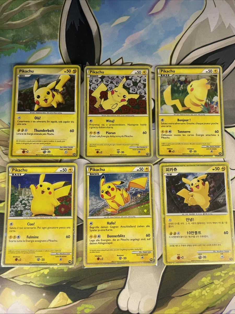 Pikachu Pokémon TCG Individual Collectible Card Game Cards in